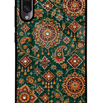 Green Pataka Mi A3 Glass Case