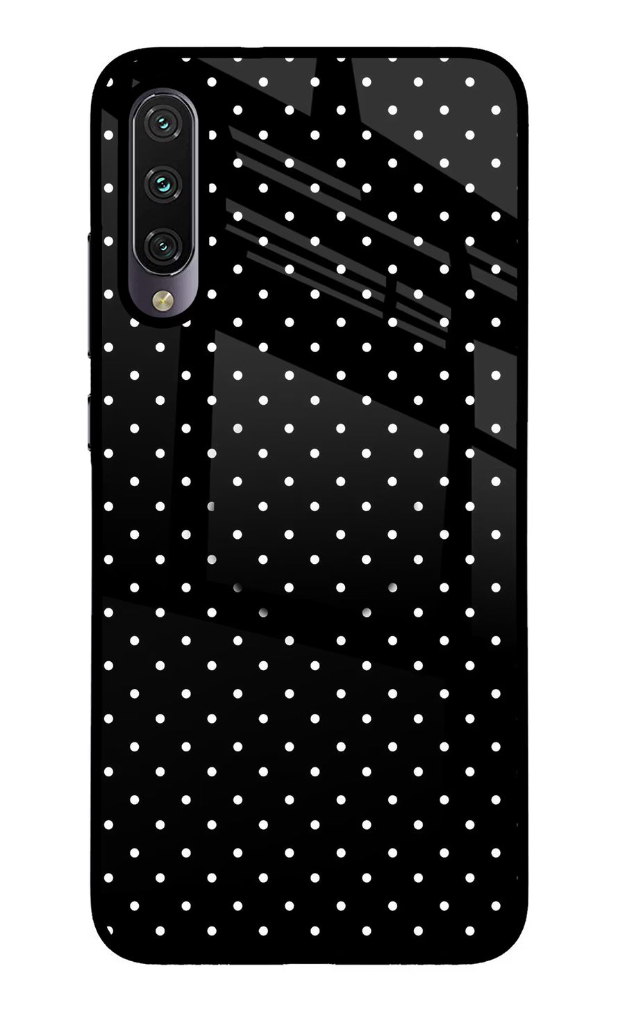 White Dots Mi A3 Pop Case, Glass case