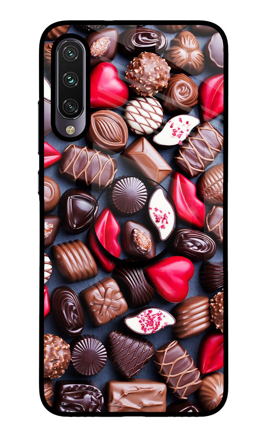 Chocolates Mi A3 Pop Case, Glass case