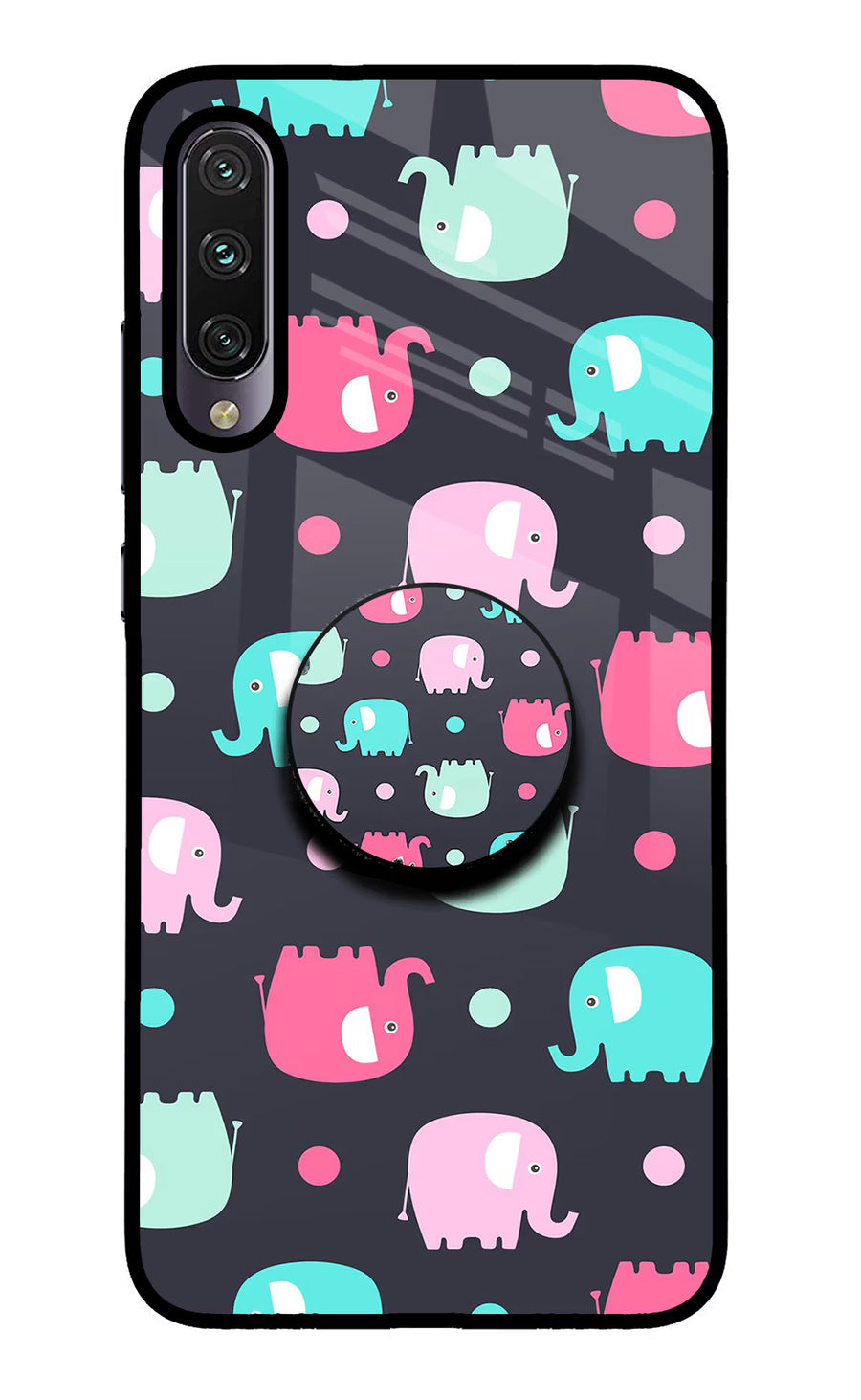 Baby Elephants Mi A3 Pop Case, Glass case