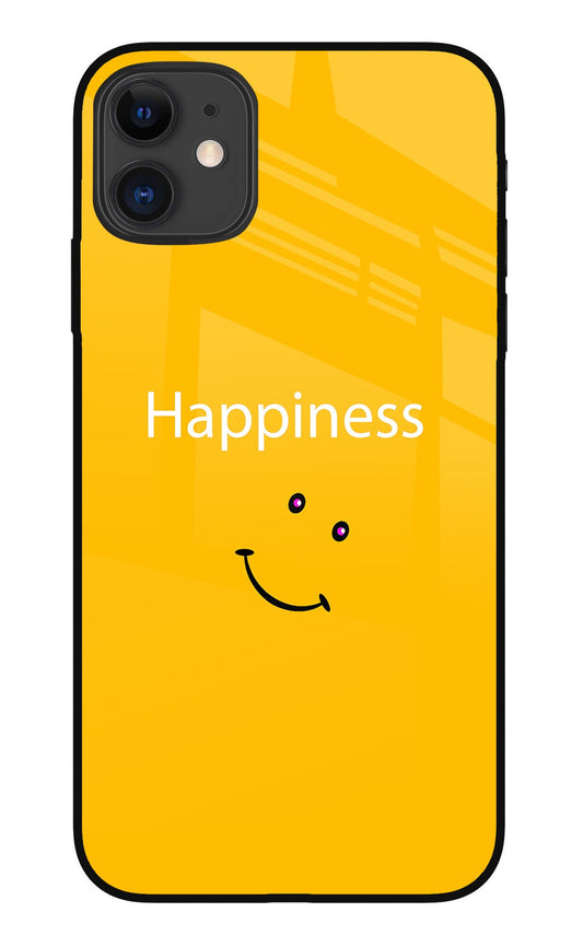 Happiness With Smiley iPhone 11 Glass Case