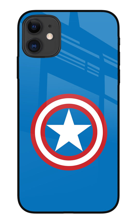 Captain America Logo iPhone 11 Glass Case