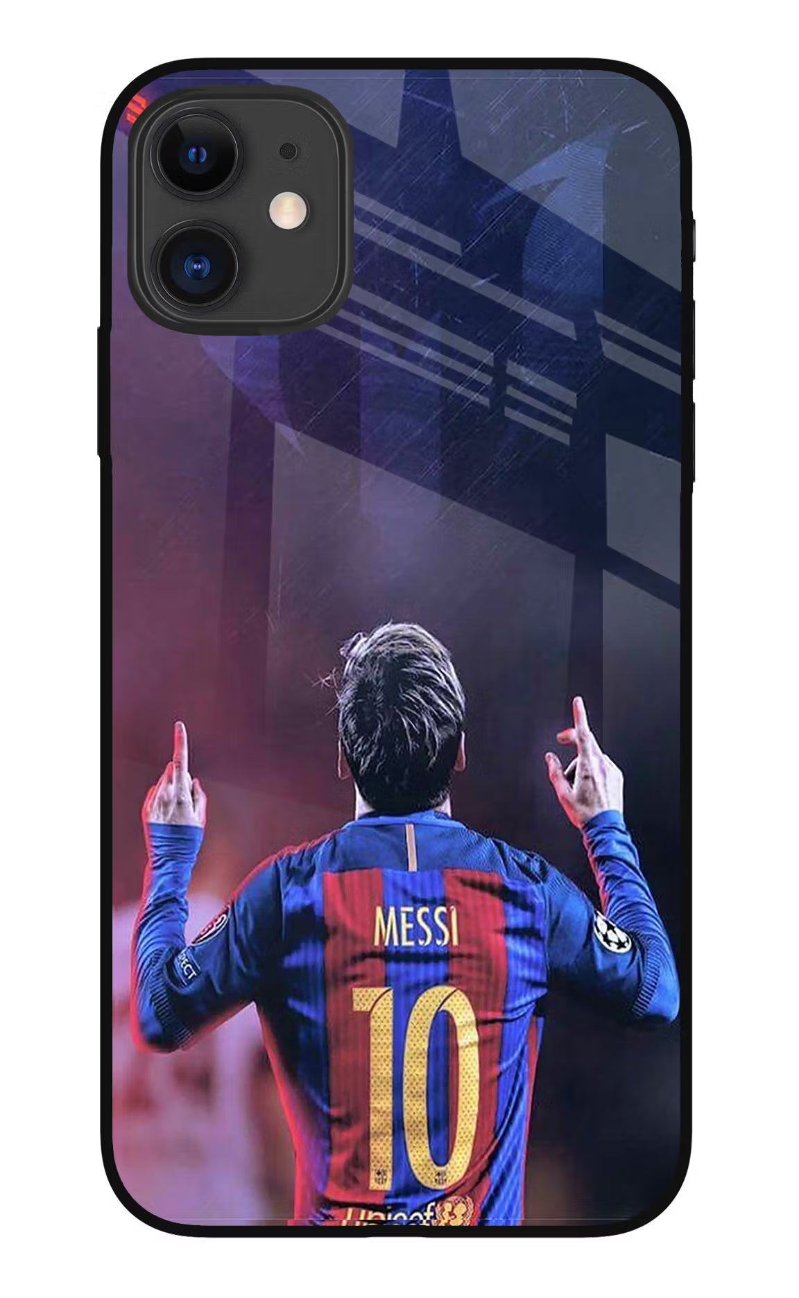 Messi iPhone 11 Glass Case Back Cover by Casekaro