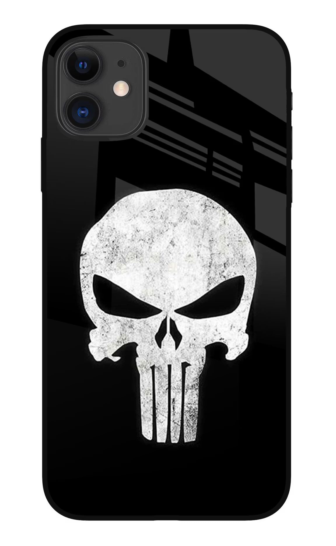 Punisher Skull iPhone 11 Glass Case Back Cover by Casekaro