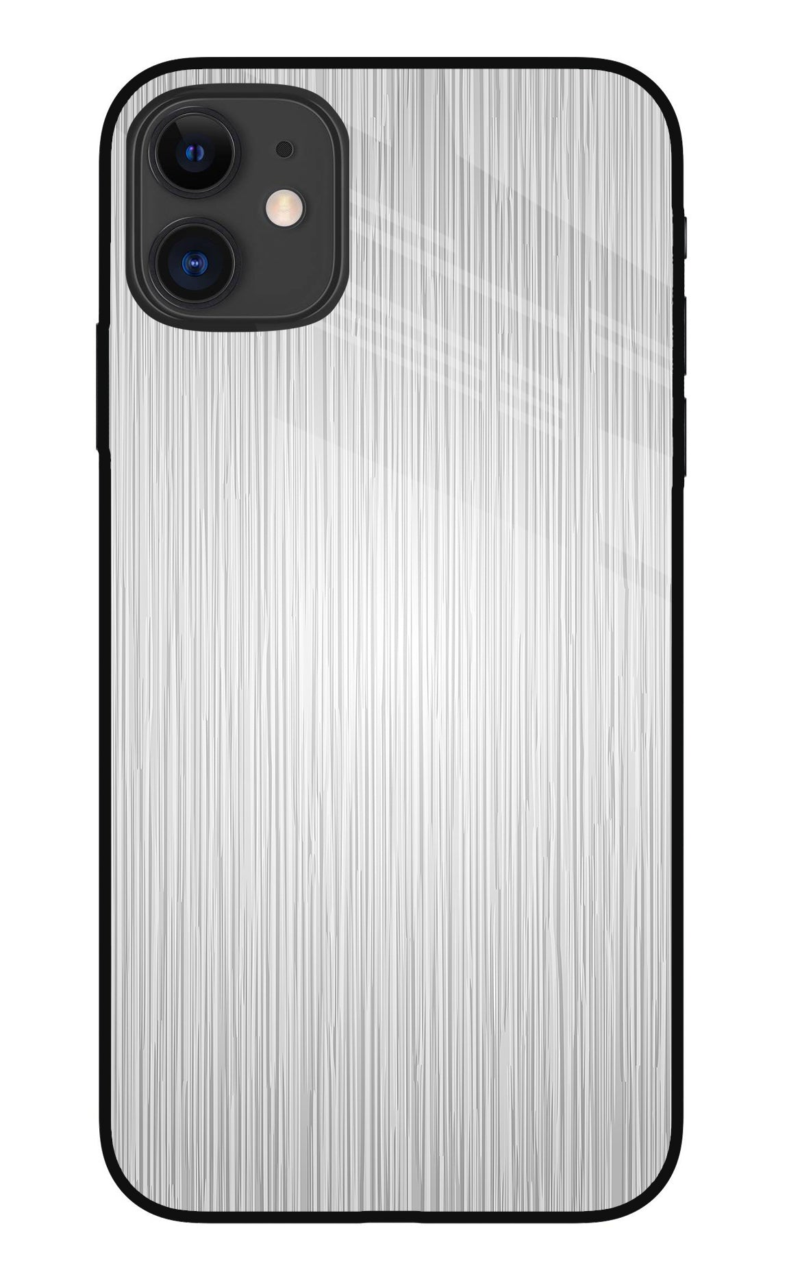 Wooden Grey Texture iPhone 11 Back Cover