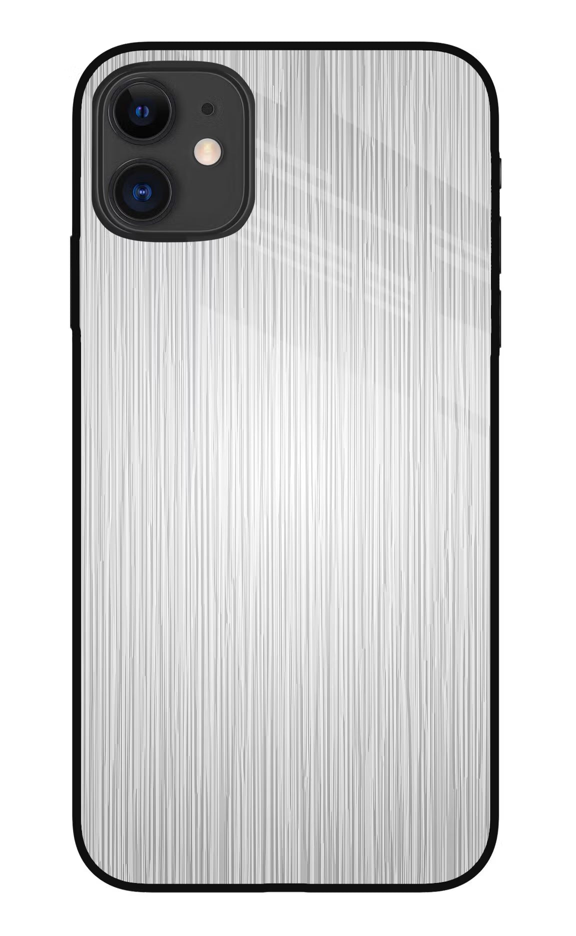 Wooden Grey Texture iPhone 11 Glass Case Back Cover by Casekaro