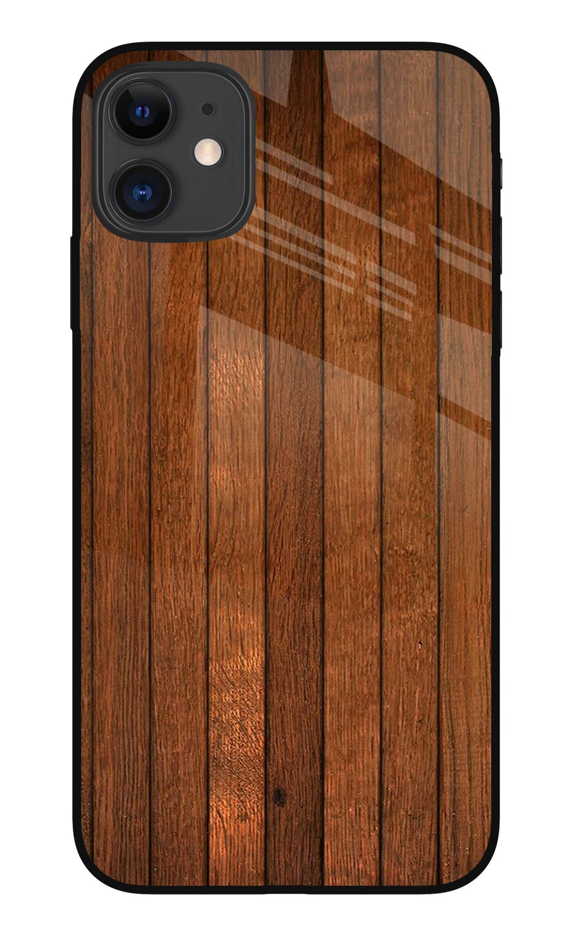 Wooden Artwork Bands iPhone 11 Back Cover