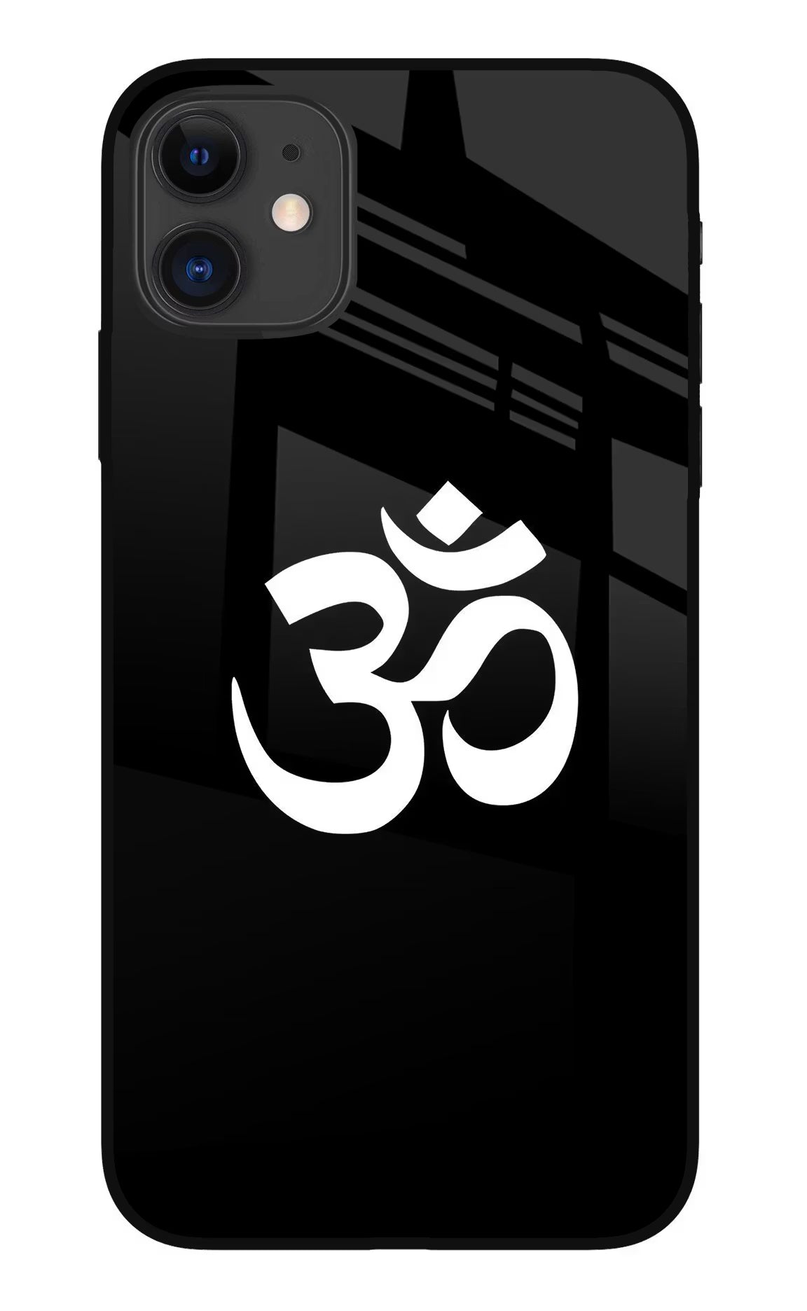 Om iPhone 11 Glass Case Back Cover by Casekaro