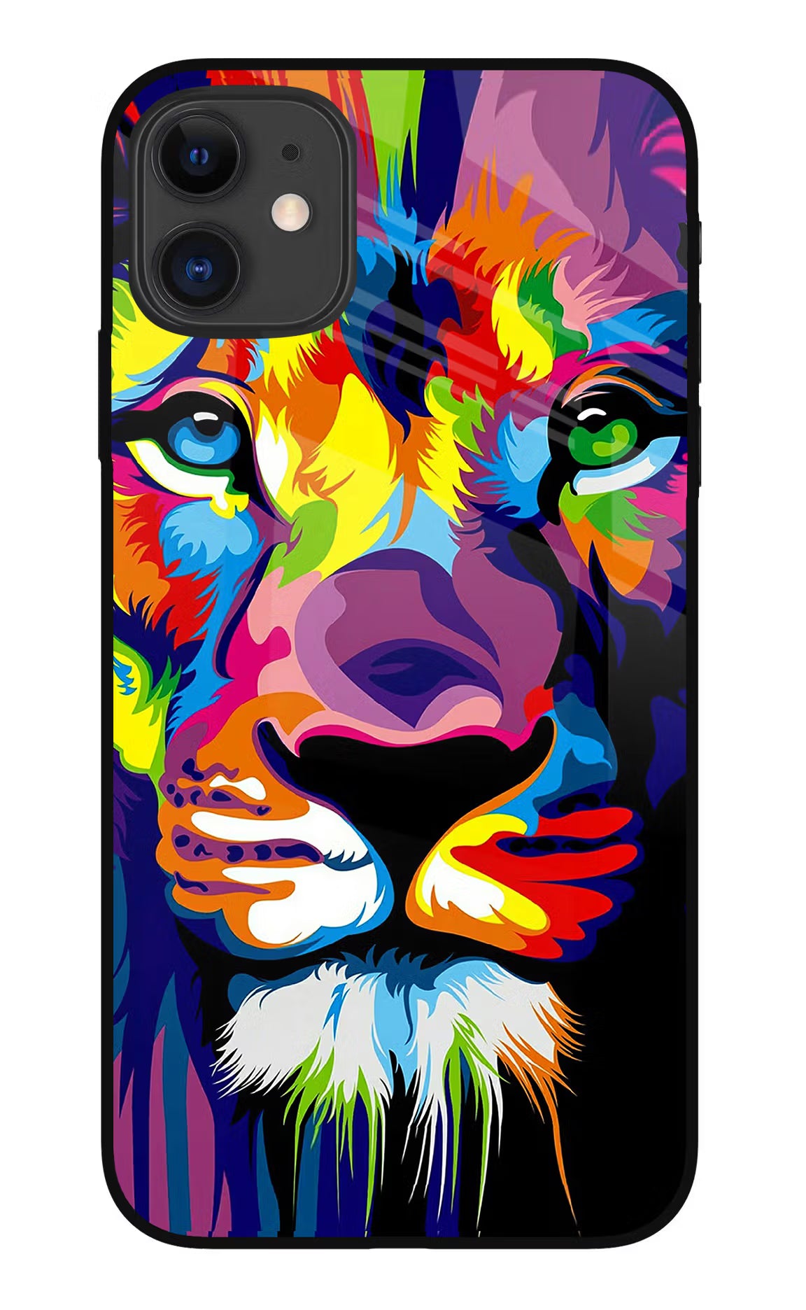 Lion iPhone 11 Glass Case Back Cover by Casekaro