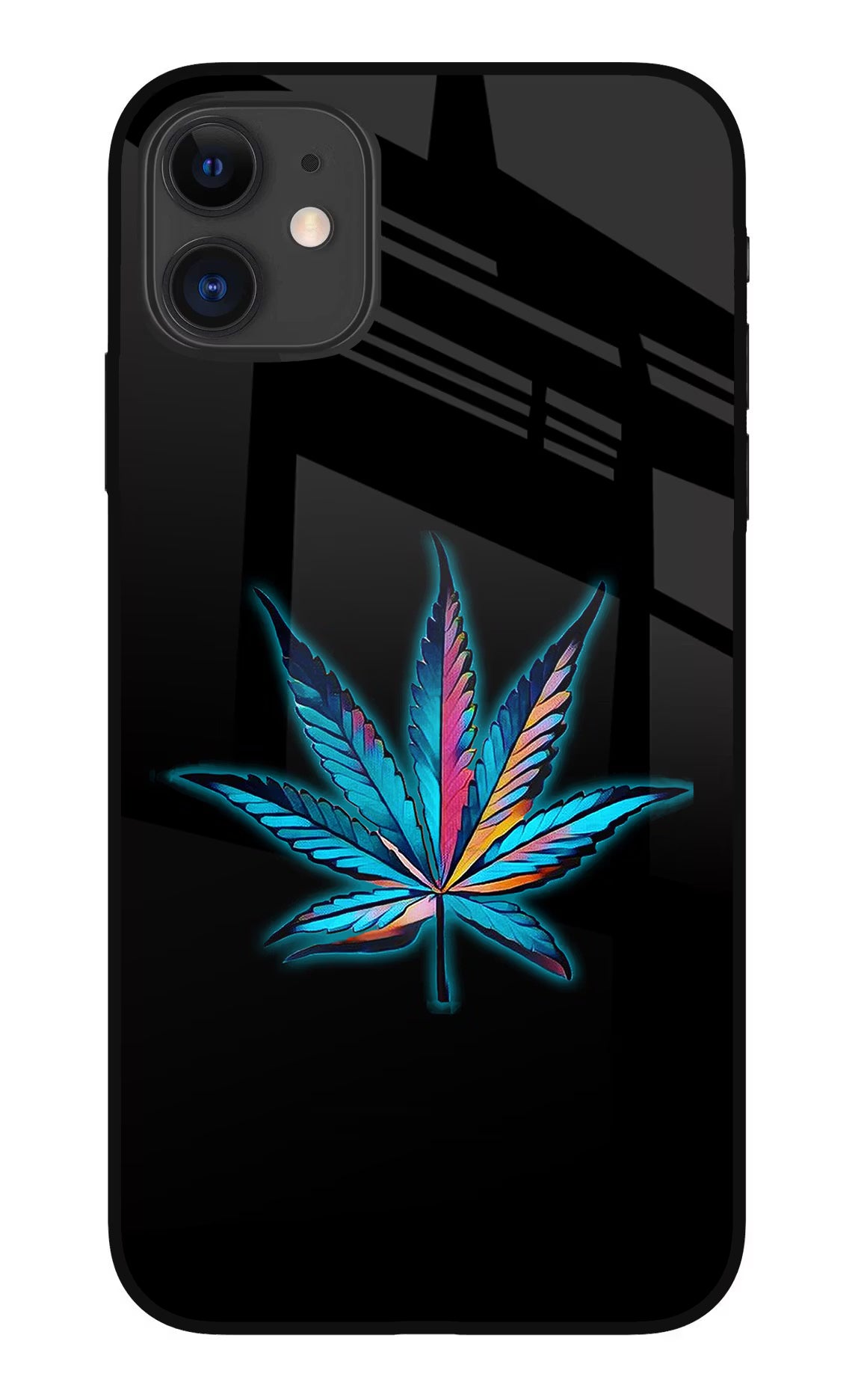 Weed iPhone 11 Glass Case Back Cover by Casekaro