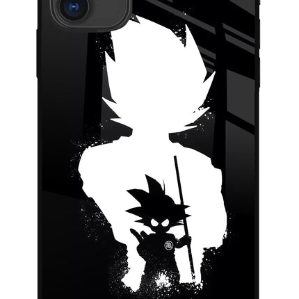 Goku Shadow iPhone 11 Glass Case Back Cover by Casekaro