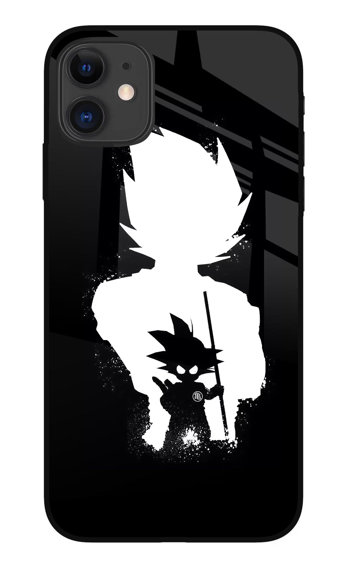 Goku Shadow iPhone 11 Glass Case Back Cover by Casekaro