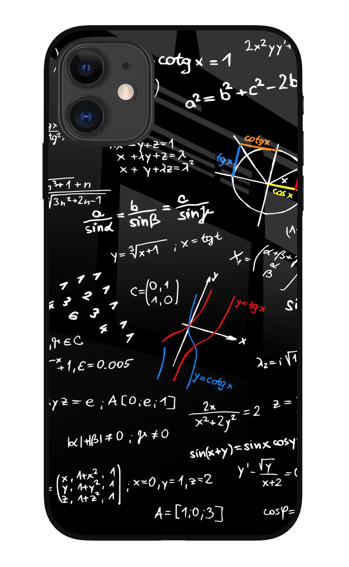 Mathematics Formula iPhone 11 Glass Case Back Cover by Casekaro