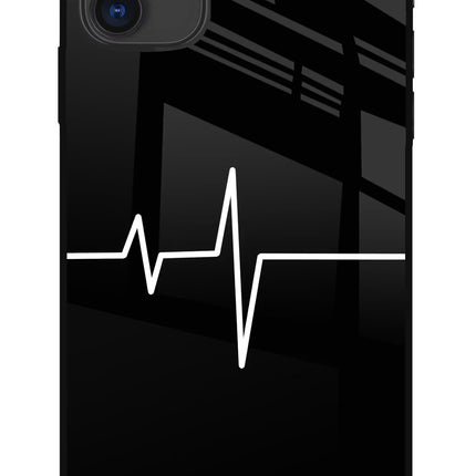 Heart Beats iPhone 11 Glass Case Back Cover by Casekaro