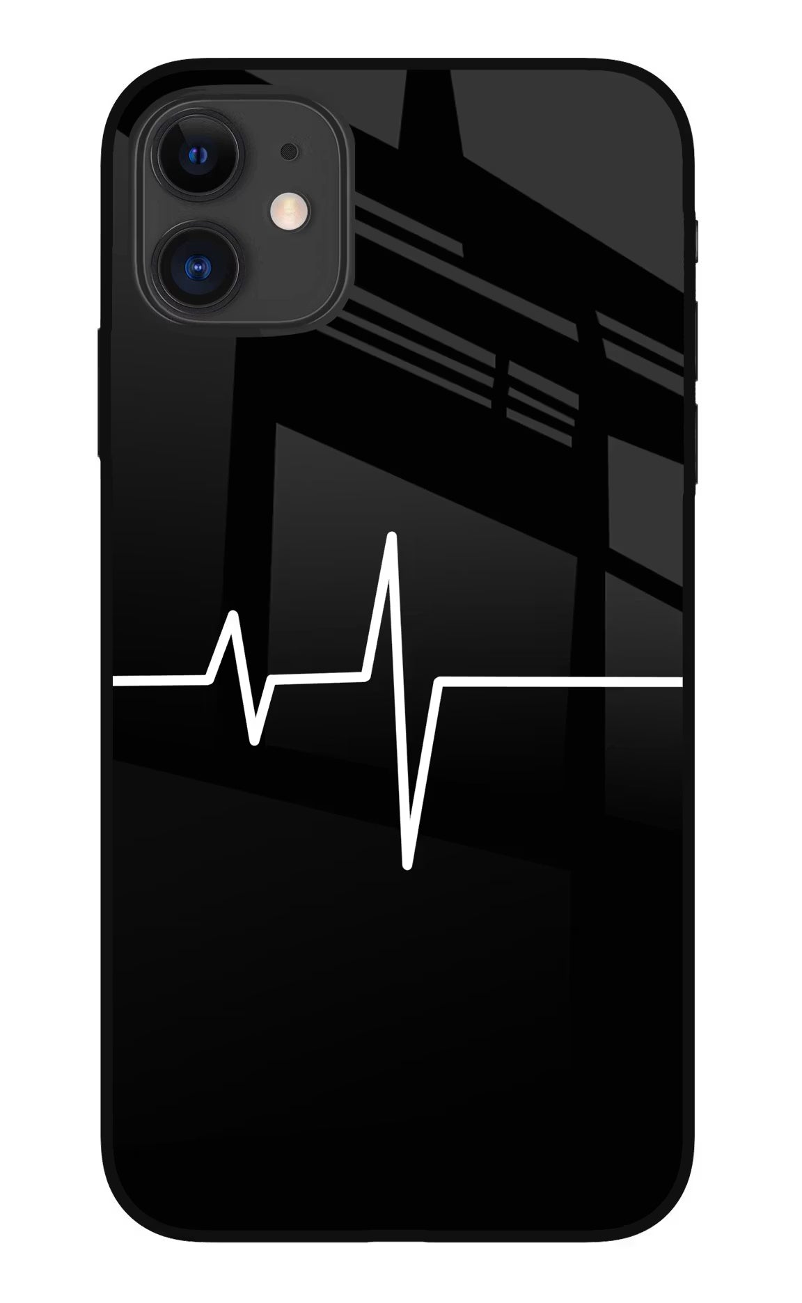 Heart Beats iPhone 11 Glass Case Back Cover by Casekaro