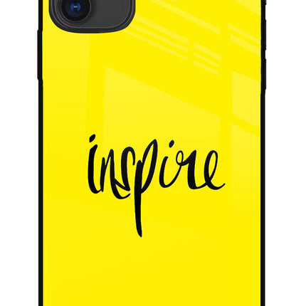 Inspire iPhone 11 Glass Case Back Cover by Casekaro