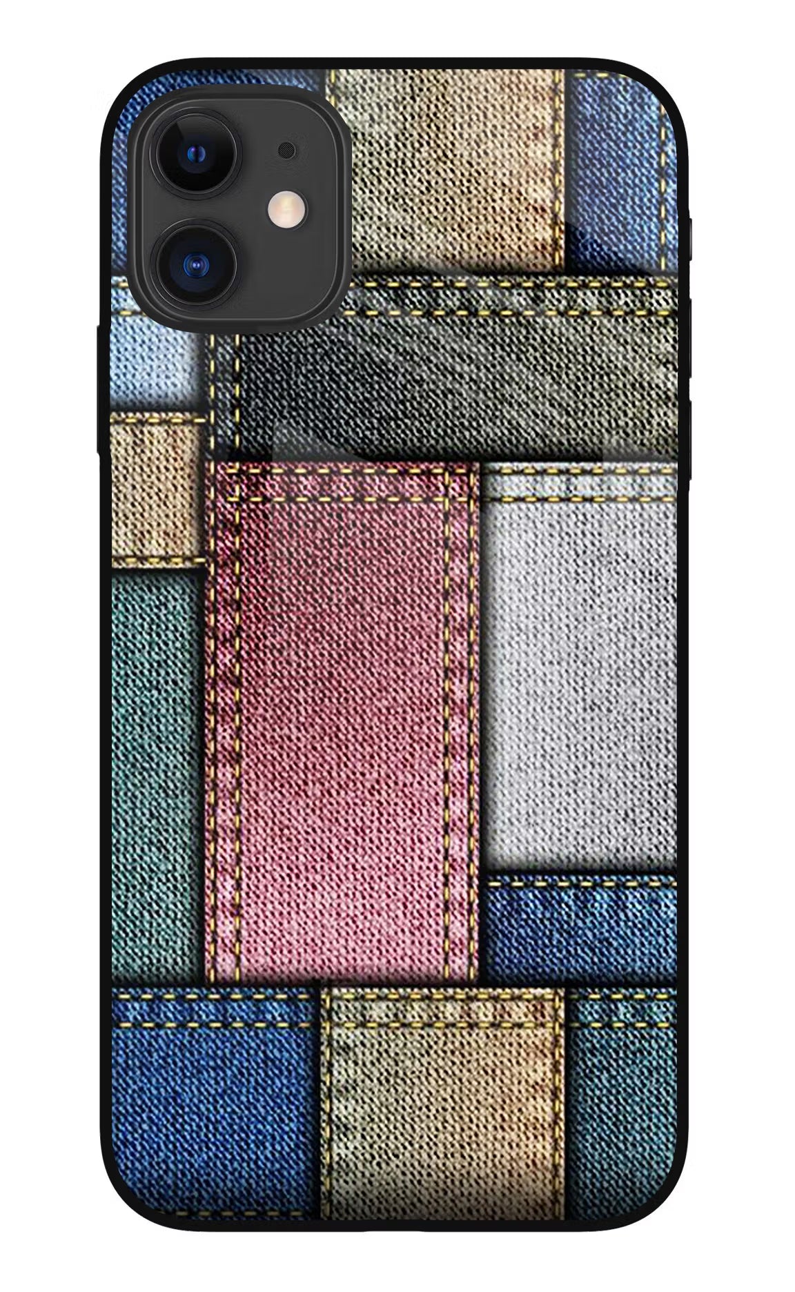 Multicolor Jeans iPhone 11 Glass Case Back Cover by Casekaro