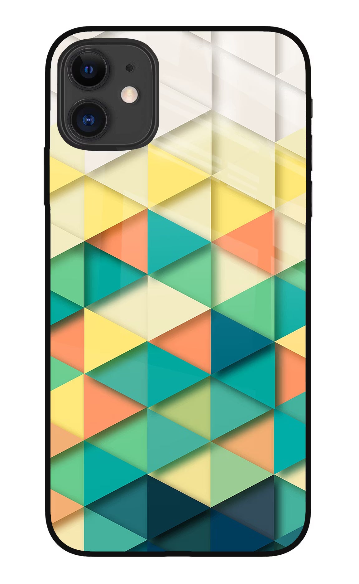 Abstract iPhone 11 Glass Case Back Cover by Casekaro