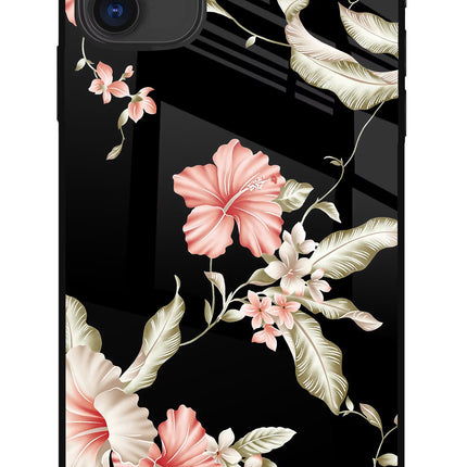 Flowers iPhone 11 Glass Case Back Cover by Casekaro