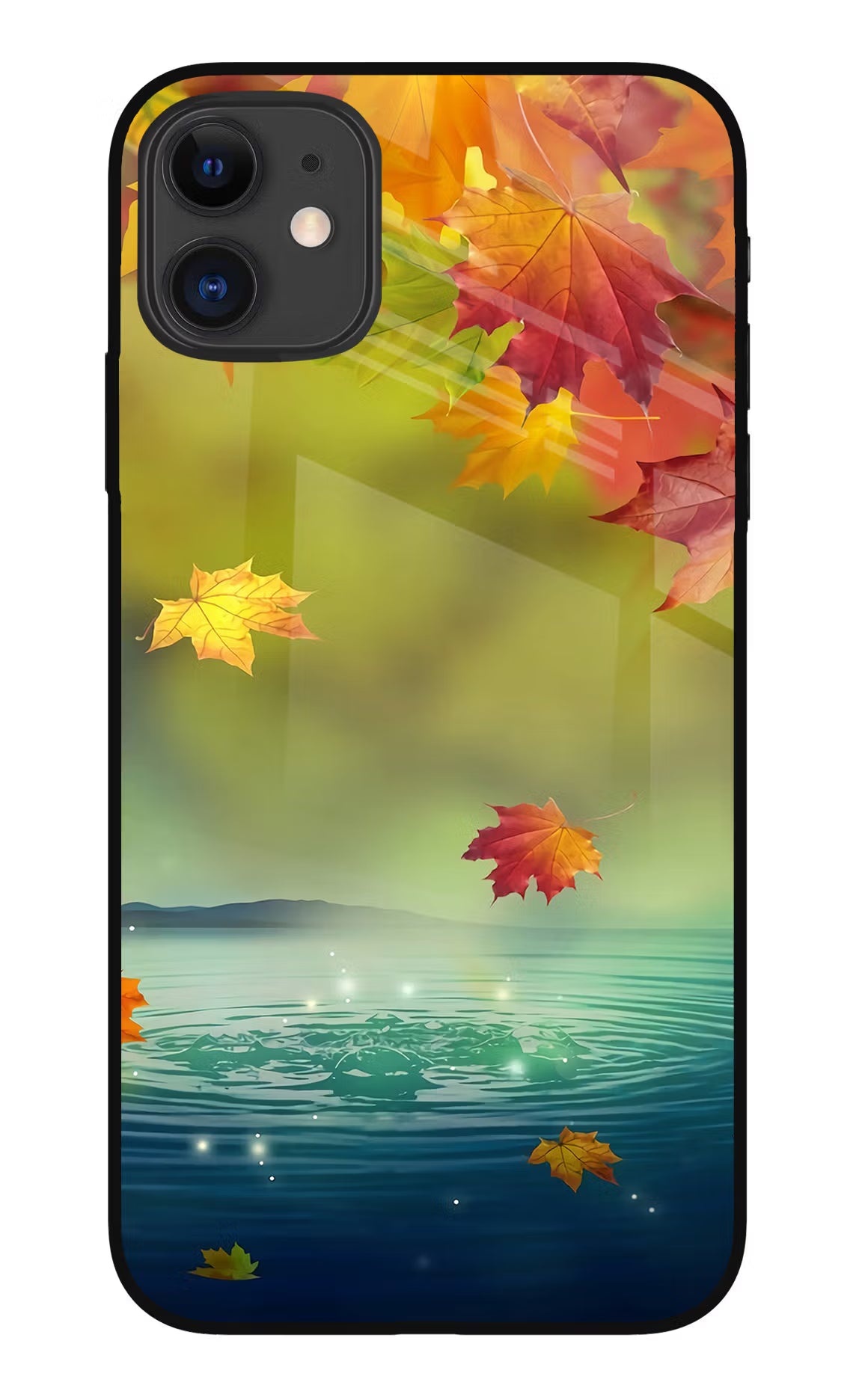 Flowers iPhone 11 Glass Case Back Cover by Casekaro