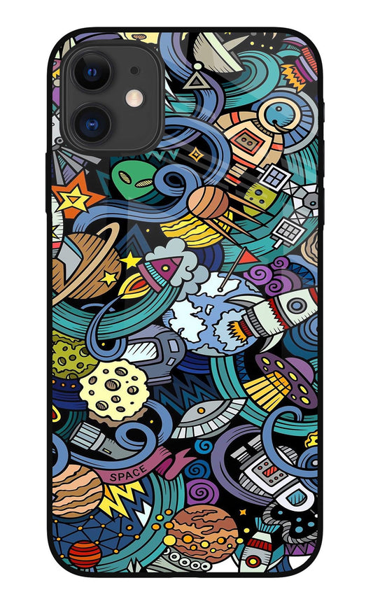 Space Abstract iPhone 11 Glass Case