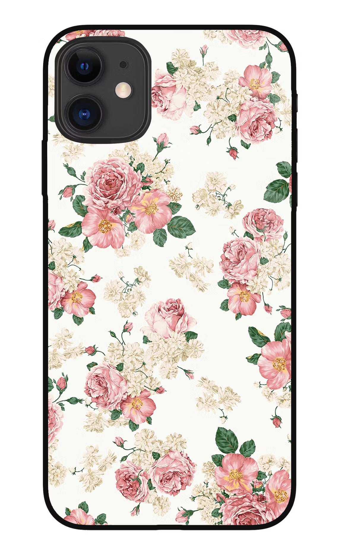 Flowers iPhone 11 Glass Case Back Cover by Casekaro