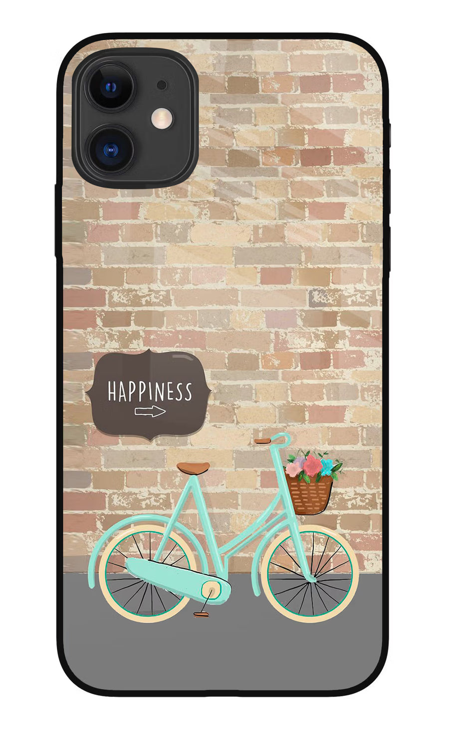 Happiness Artwork iPhone 11 Back Cover, Metal case