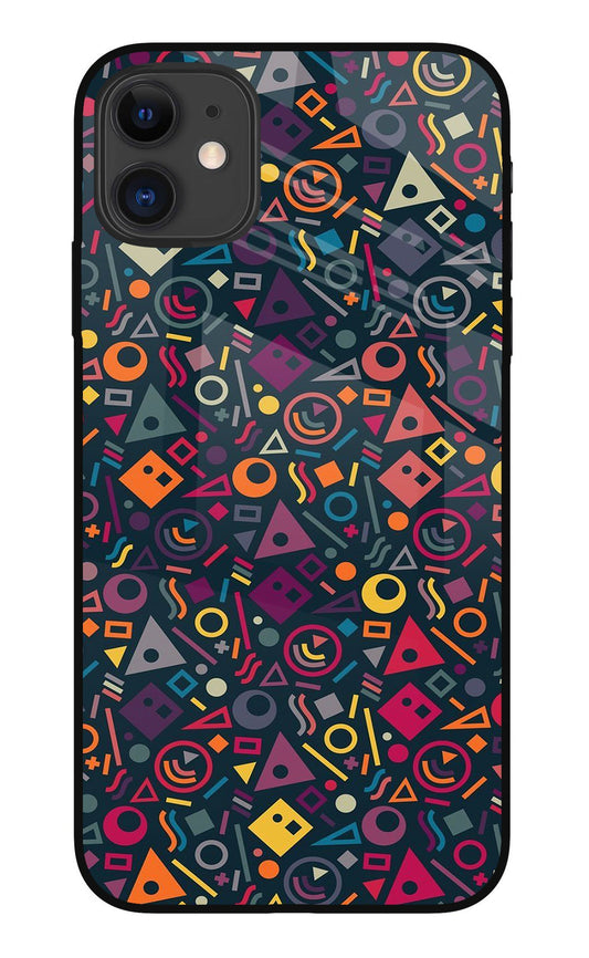 Geometric Abstract iPhone 11 Glass Case