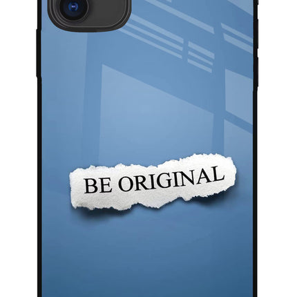 Be Original iPhone 11 Glass Case Back Cover by Casekaro