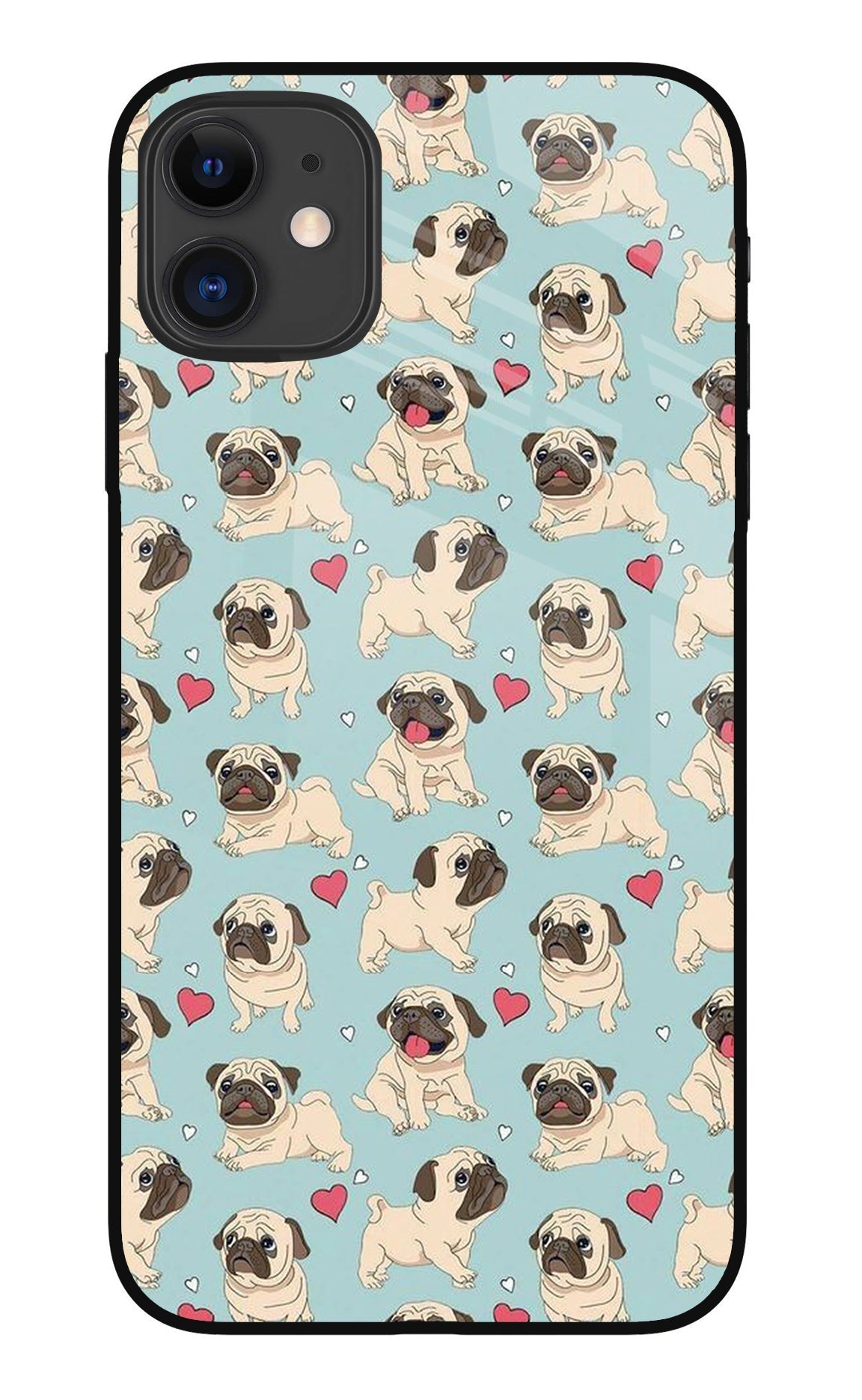 Pug Dog iPhone 11 Glass Case