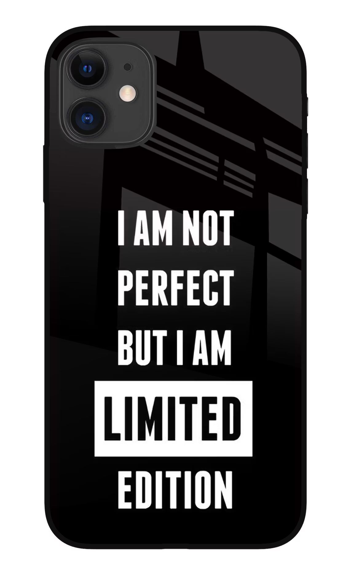 I Am Not Perfect But I Am Limited Edition iPhone 11 Glass Case Back Cover by Casekaro