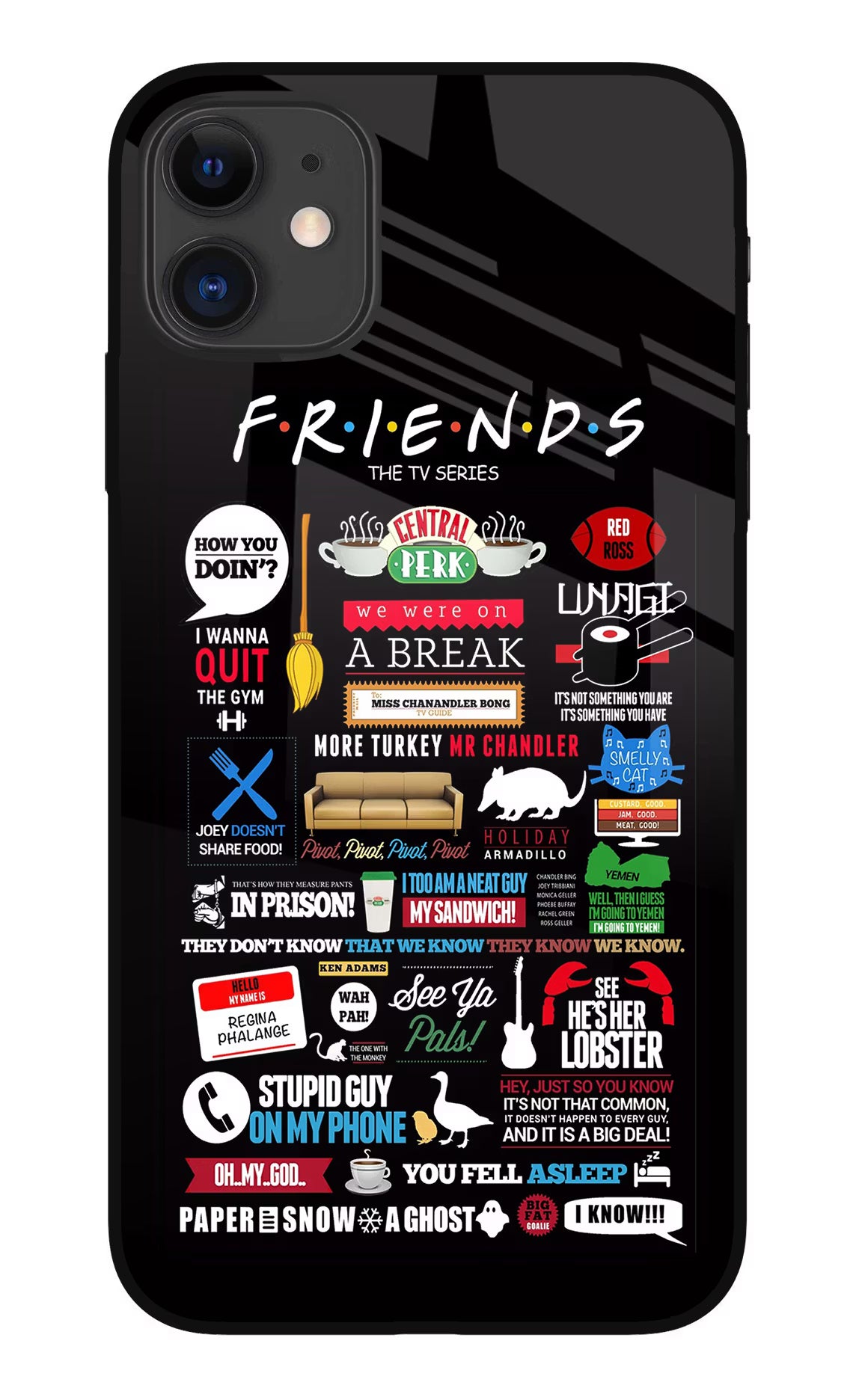 FRIENDS iPhone 11 Glass Case Back Cover by Casekaro