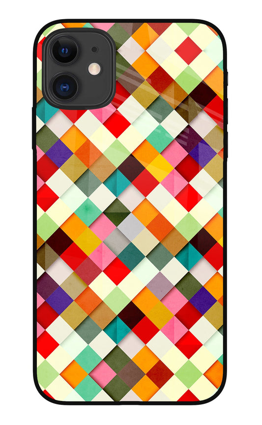 Geometric Abstract Colorful iPhone 11 Glass Case