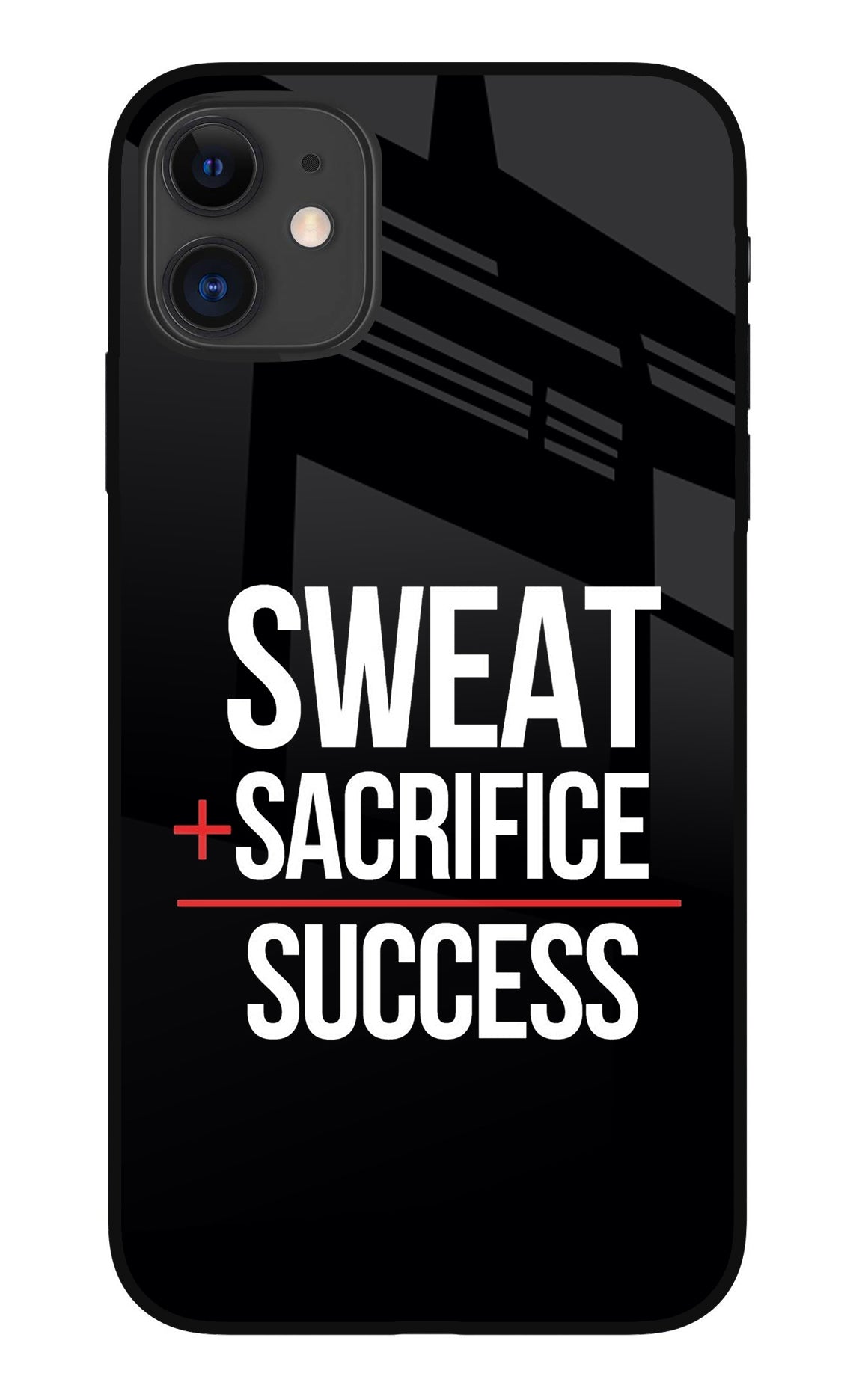 Sweat Sacrifice Success iPhone 11 Glass Case