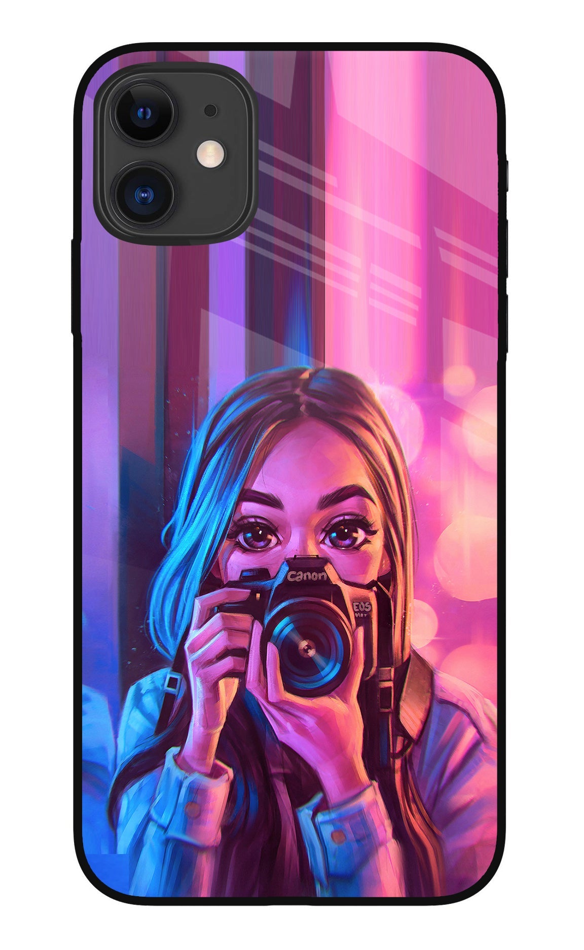 Girl Photographer iPhone 11 Back Cover