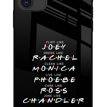 FRIENDS Character iPhone 11 Glass Case Back Cover by Casekaro