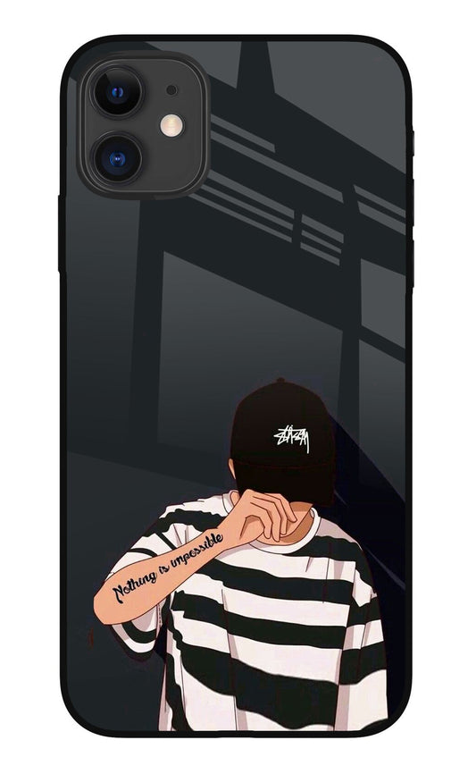 Aesthetic Boy iPhone 11 Glass Case