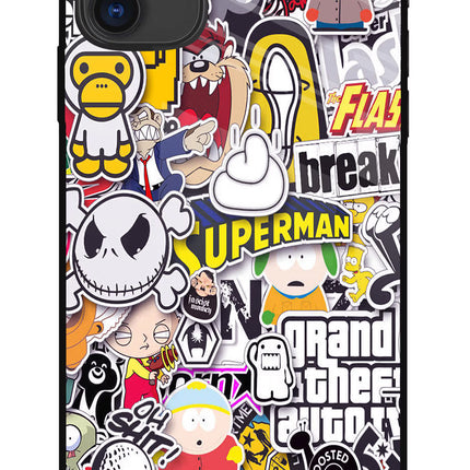 Sticker Bomb iPhone 11 Glass Case