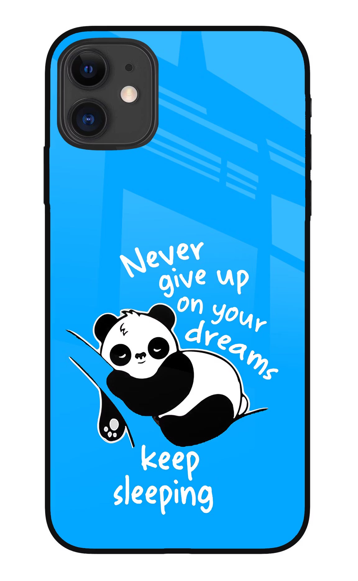 Keep Sleeping iPhone 11 Glass Case Back Cover by Casekaro