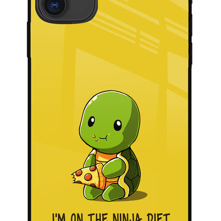 I'm on Ninja Diet iPhone 11 Glass Case Back Cover by Casekaro
