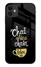 Chai Bina Chain Kaha Re iPhone 11 Glass Case