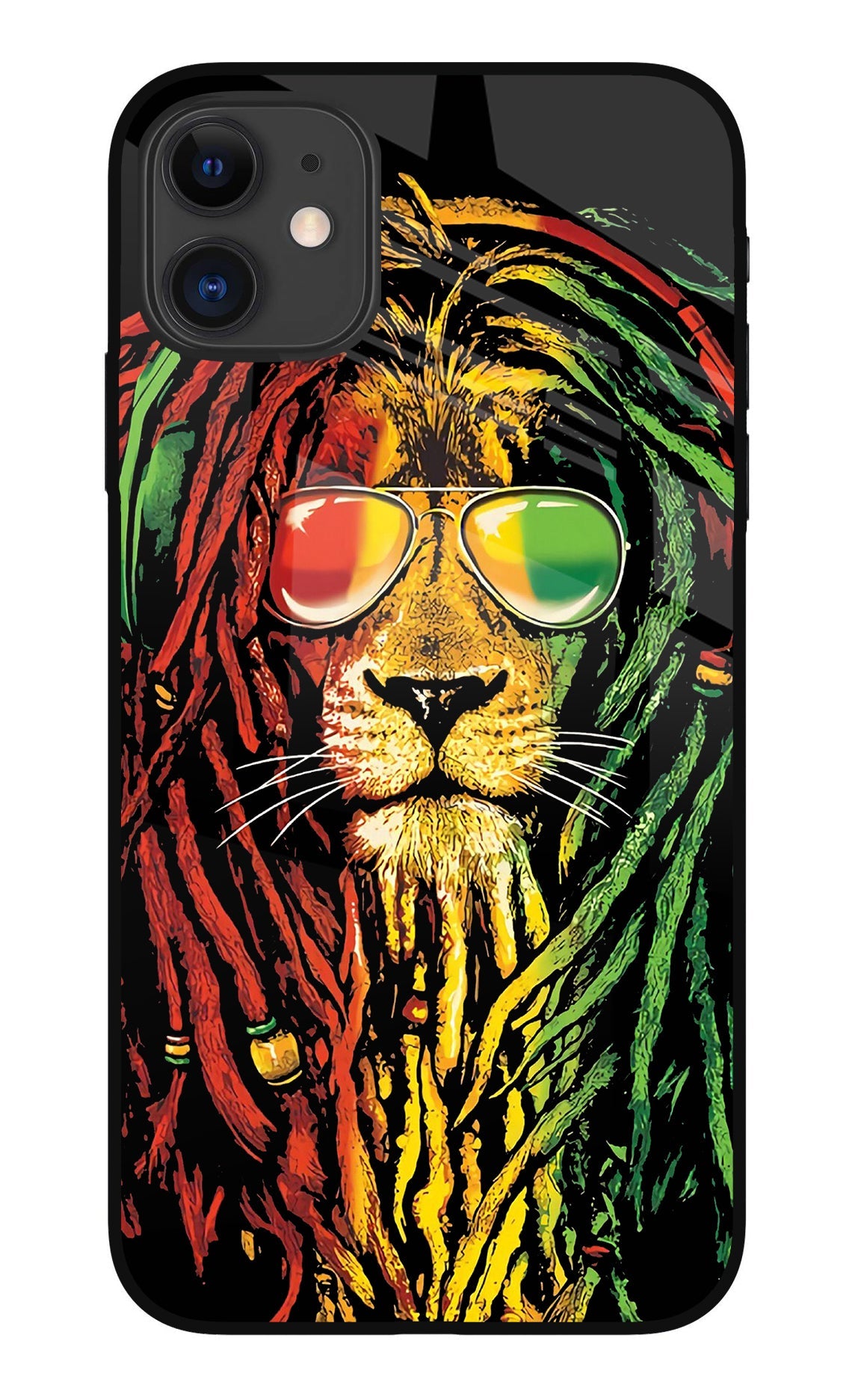 Rasta Lion iPhone 11 Glass Case