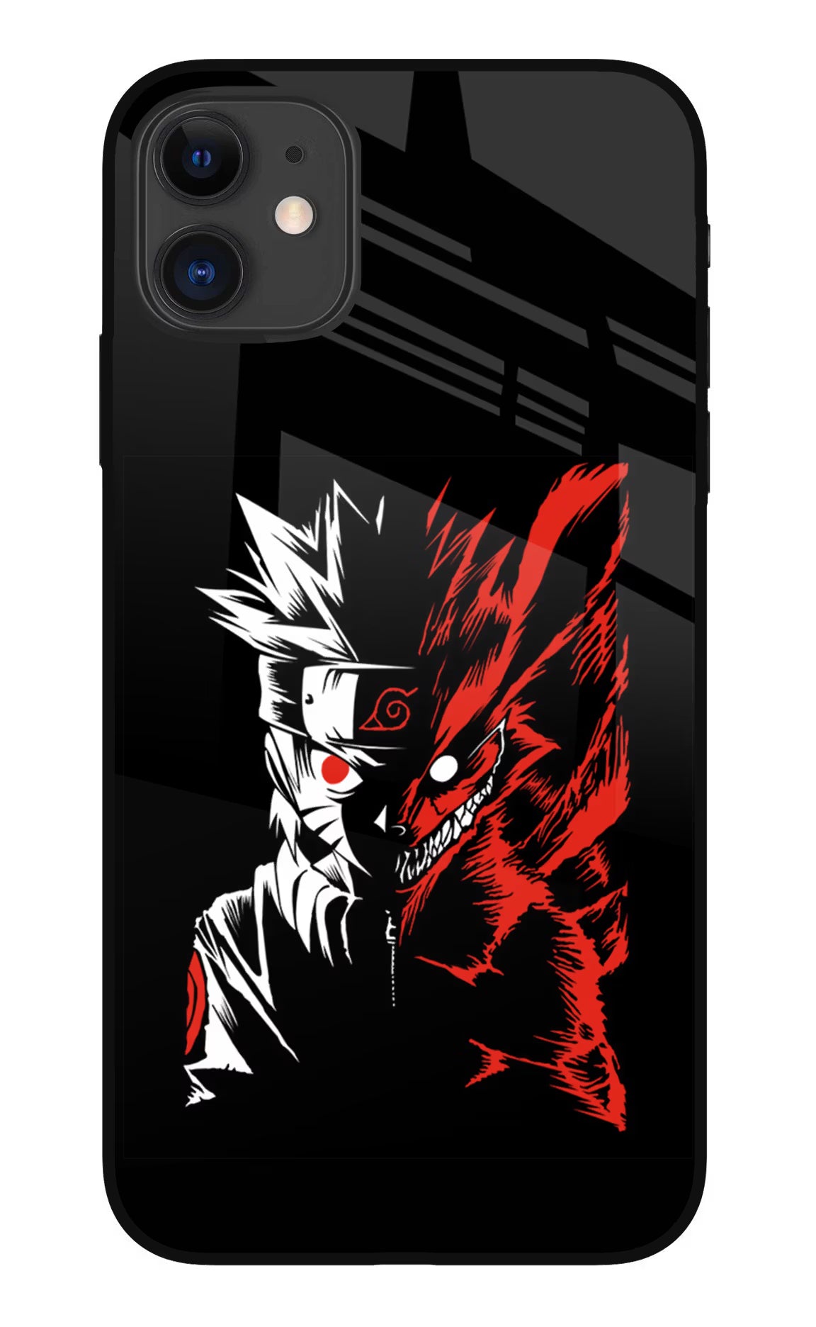 Naruto Two Face iPhone 11 Glass Case Back Cover by Casekaro