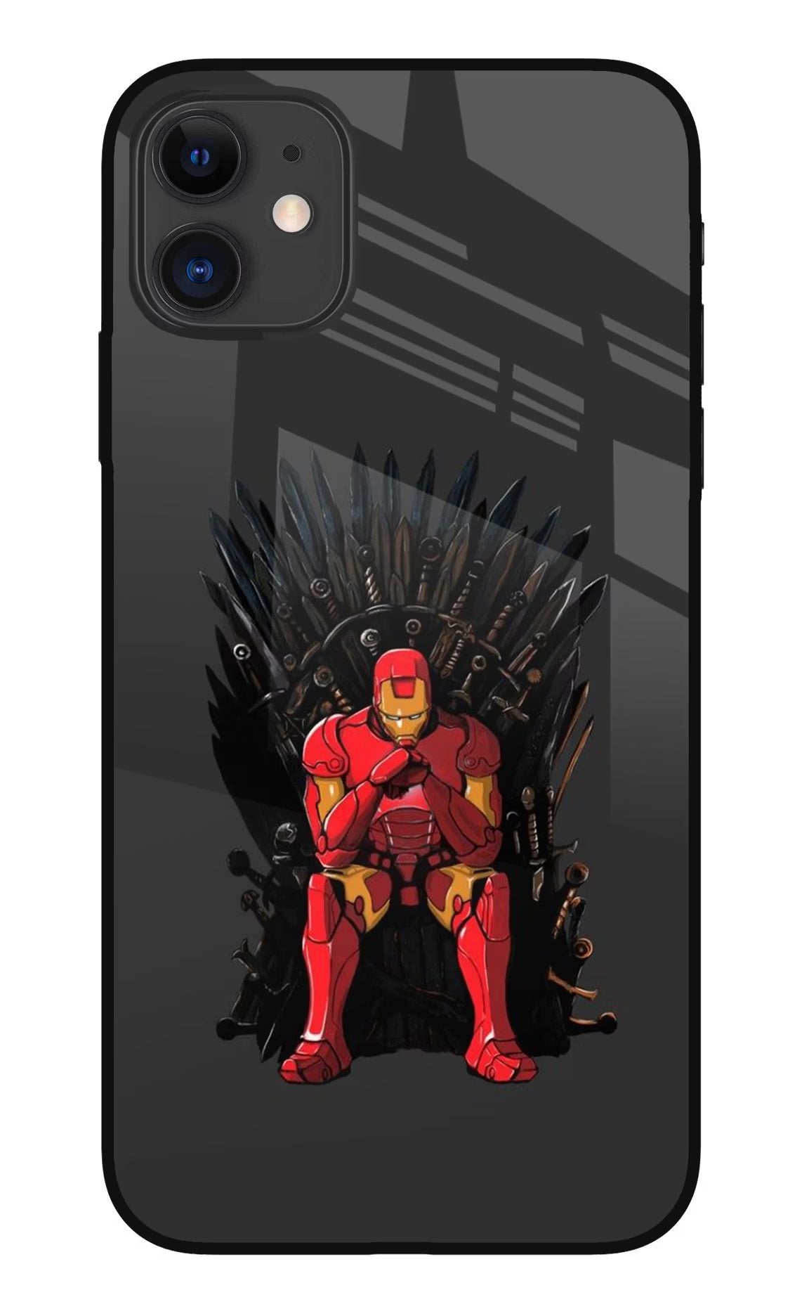 Ironman Throne iPhone 11 Glass Case Back Cover by Casekaro