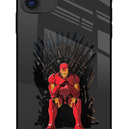 Ironman Throne iPhone 11 Glass Case Back Cover by Casekaro