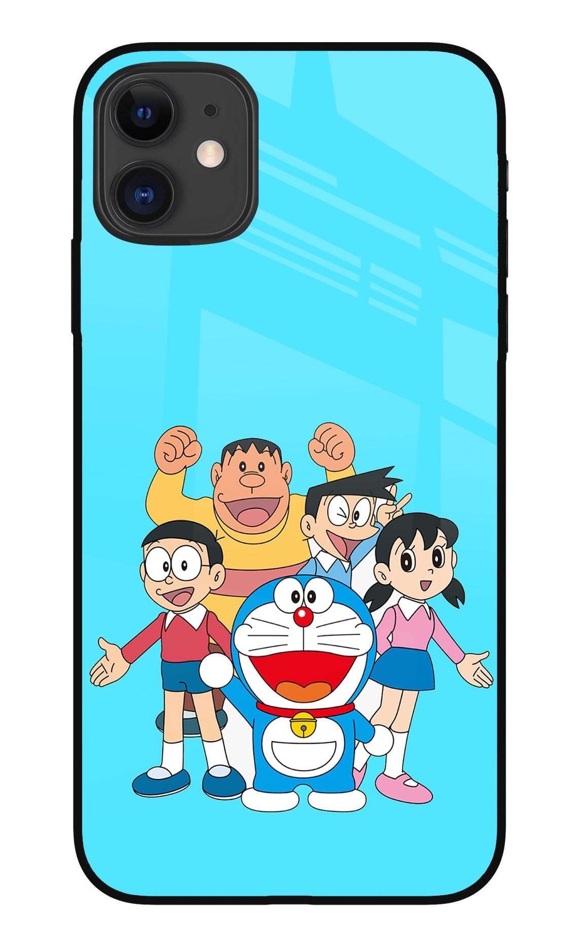 Doraemon Gang iPhone 11 Glass Case