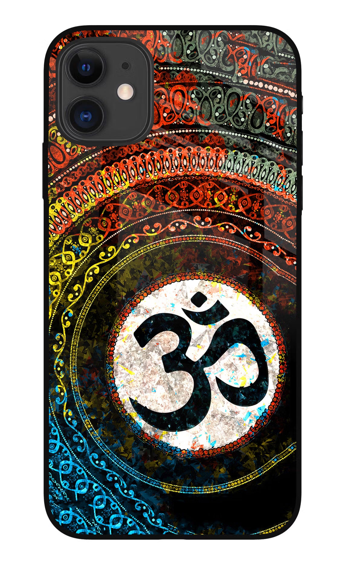 Om Cultural iPhone 11 Glass Case Back Cover by Casekaro