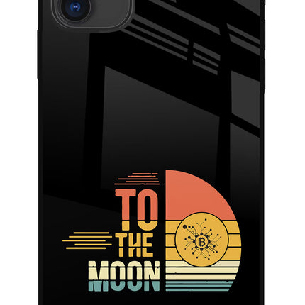 To the Moon iPhone 11 Glass Case Back Cover by Casekaro