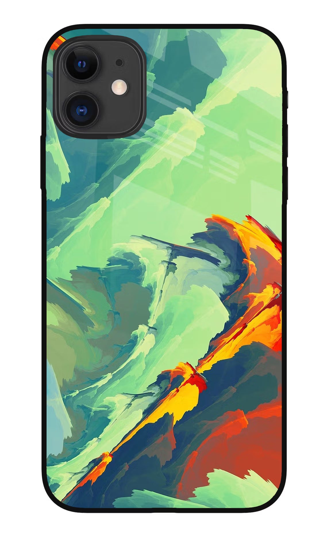 Paint Art iPhone 11 Glass Case Back Cover by Casekaro