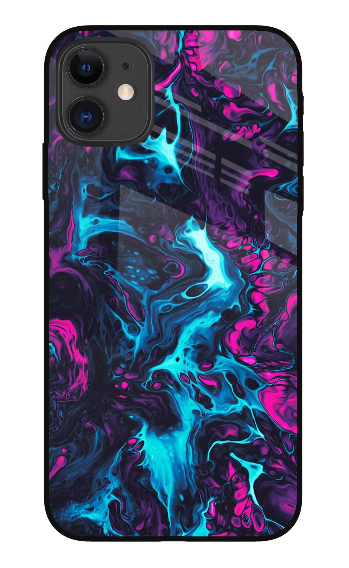 Abstract iPhone 11 Glass Case Back Cover by Casekaro